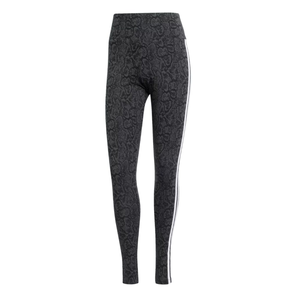 Adidas Leggings Snakeskin 3-Stripes - Black/Multicolor - immagine 5