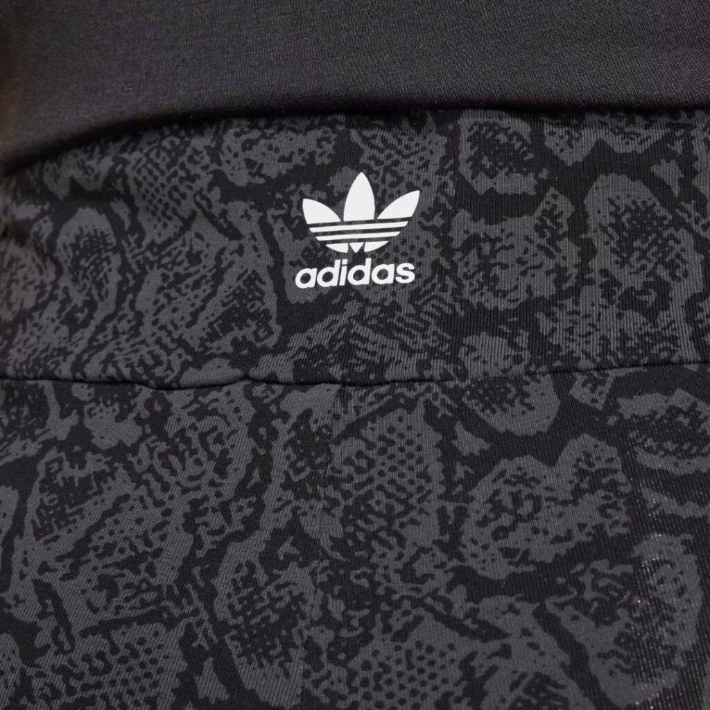 Adidas Leggings Snakeskin 3-Stripes - Black/Multicolor - immagine 4