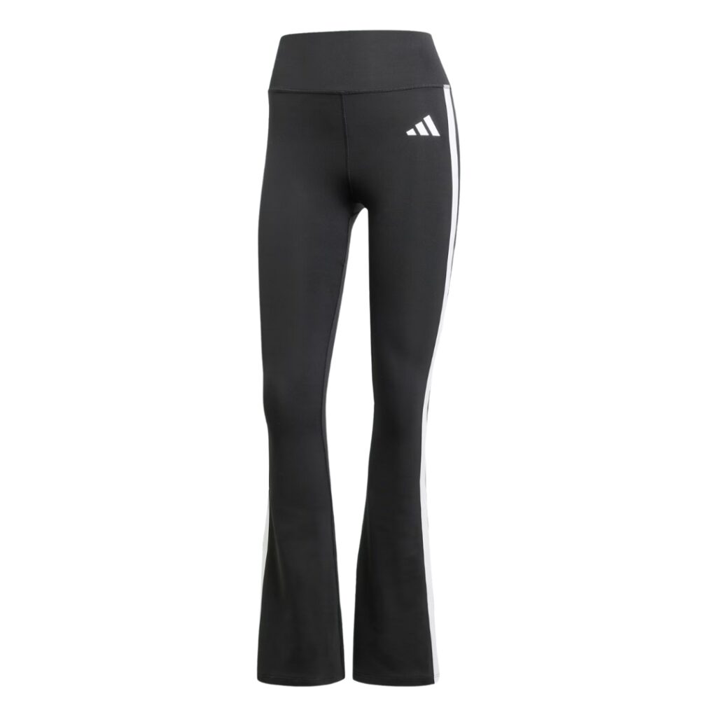 Adidas Leggings Svasati 3-Stripes Optime - Black/White - immagine 5