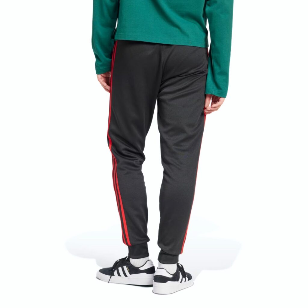 Adidas Pantaloni Adicolor Classics SST - Black/Better Scarlet - immagine 2