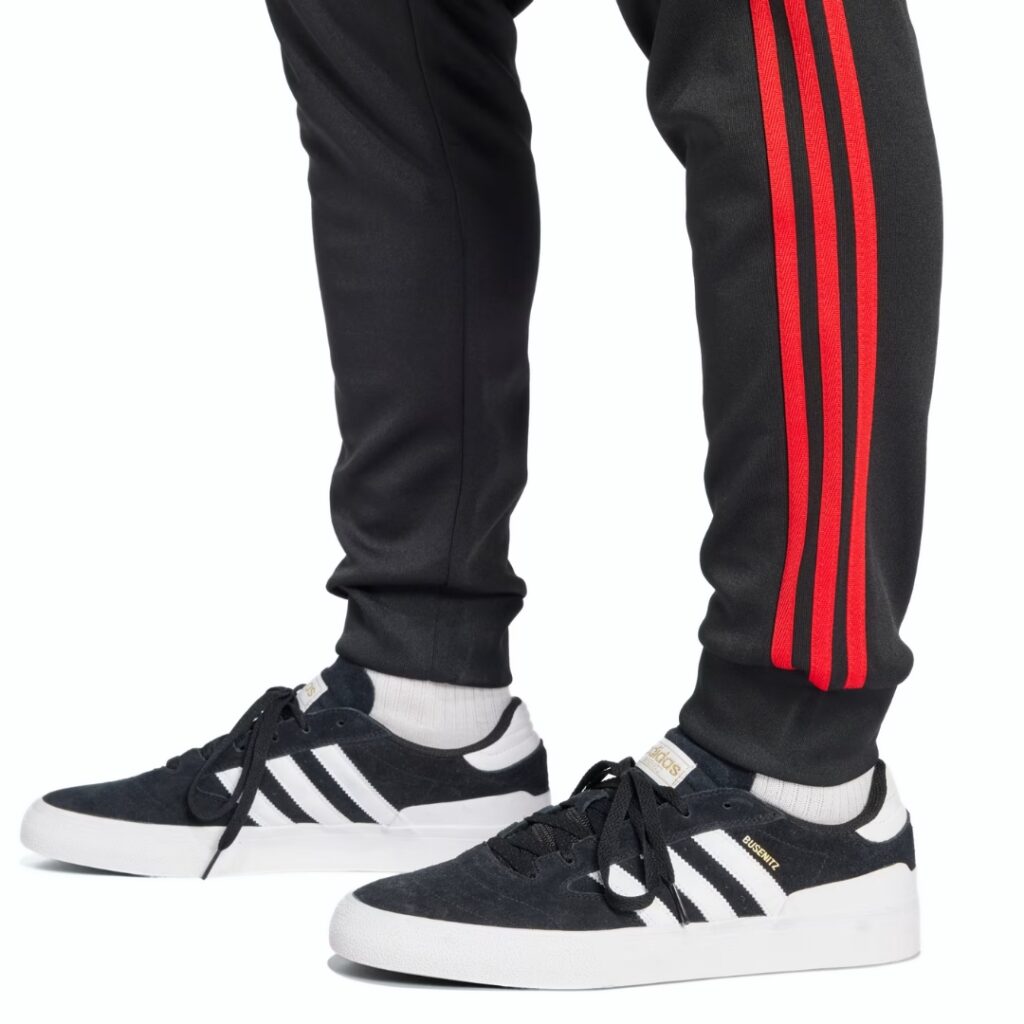 Adidas Pantaloni Adicolor Classics SST - Black/Better Scarlet - immagine 3