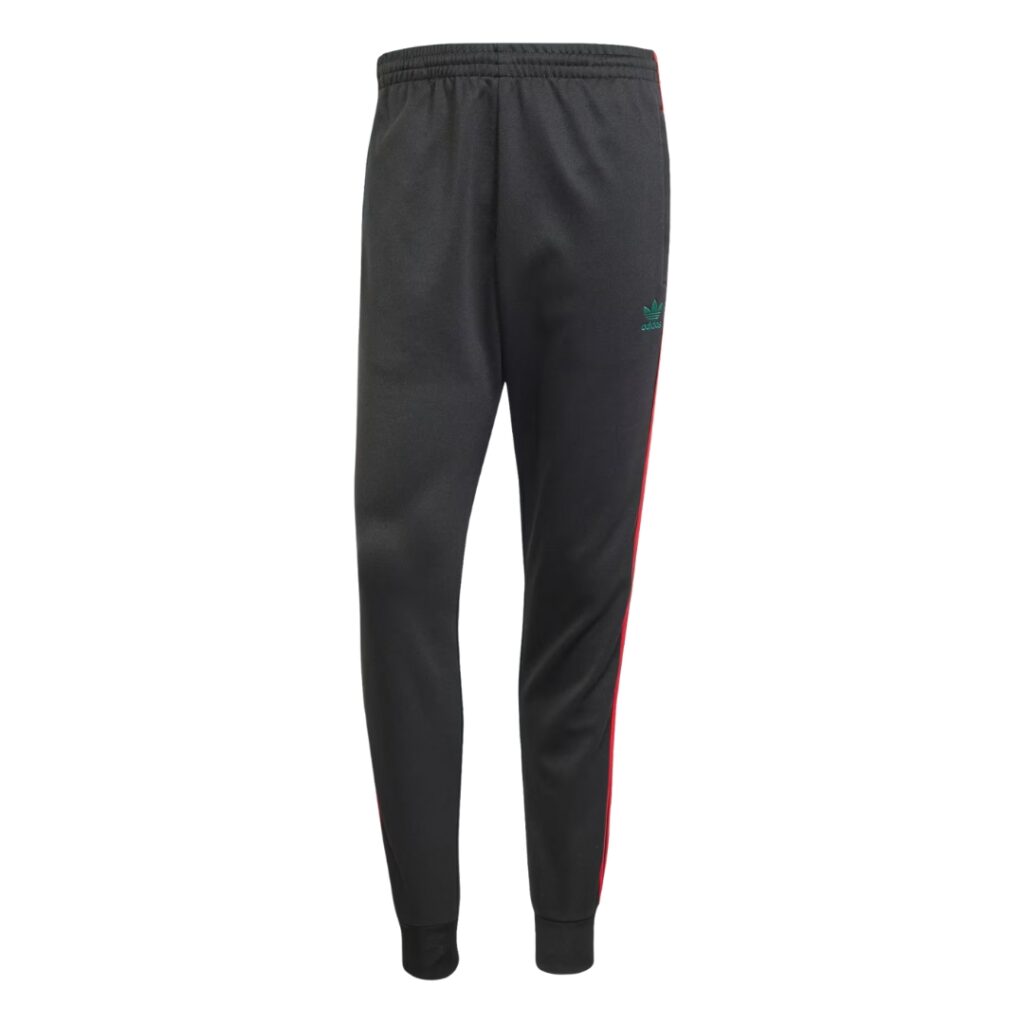 Adidas Pantaloni Adicolor Classics SST - Black/Better Scarlet - immagine 5