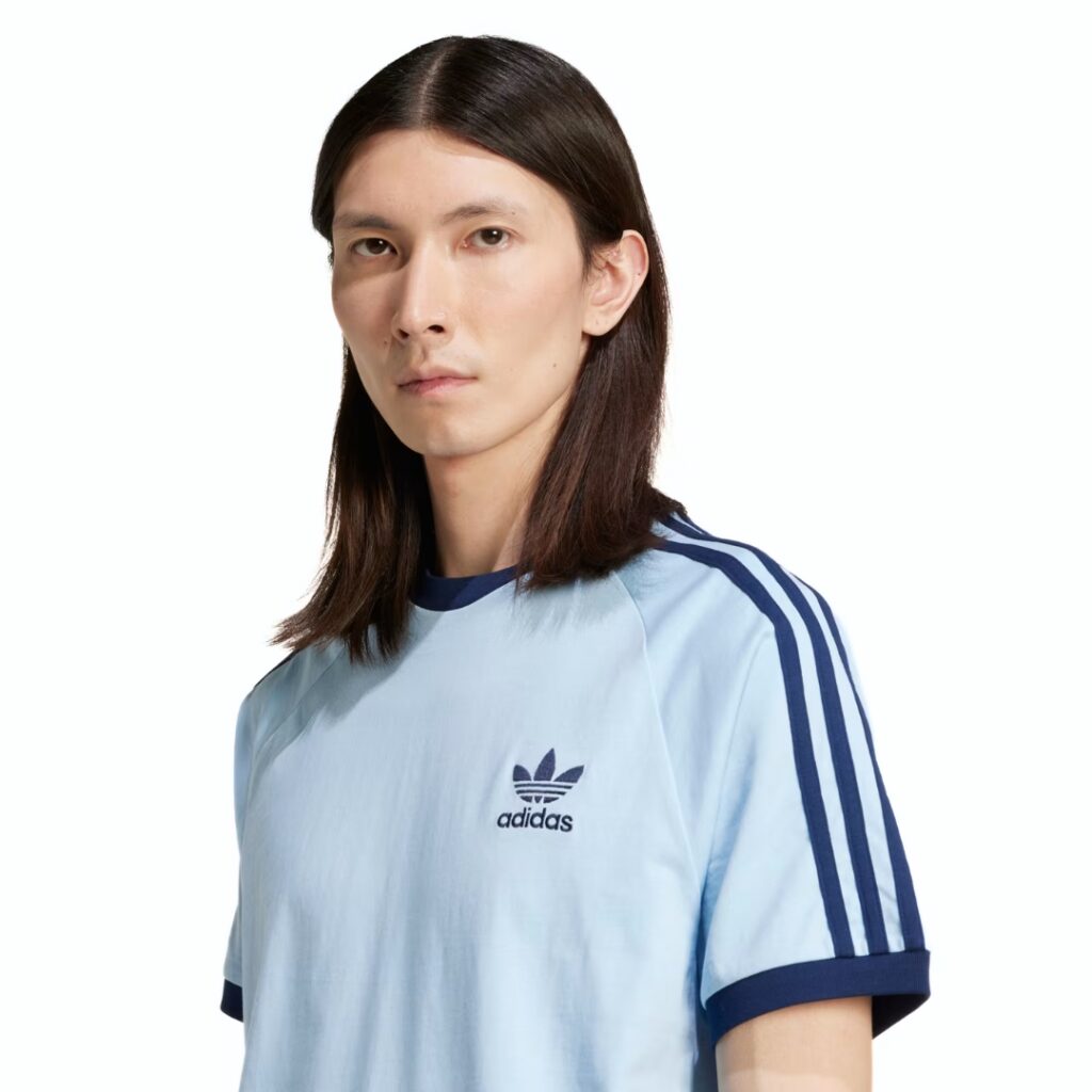 Adidas T-Shirt Adicolor Classics 3-Stripes - Clear Sky - immagine 5