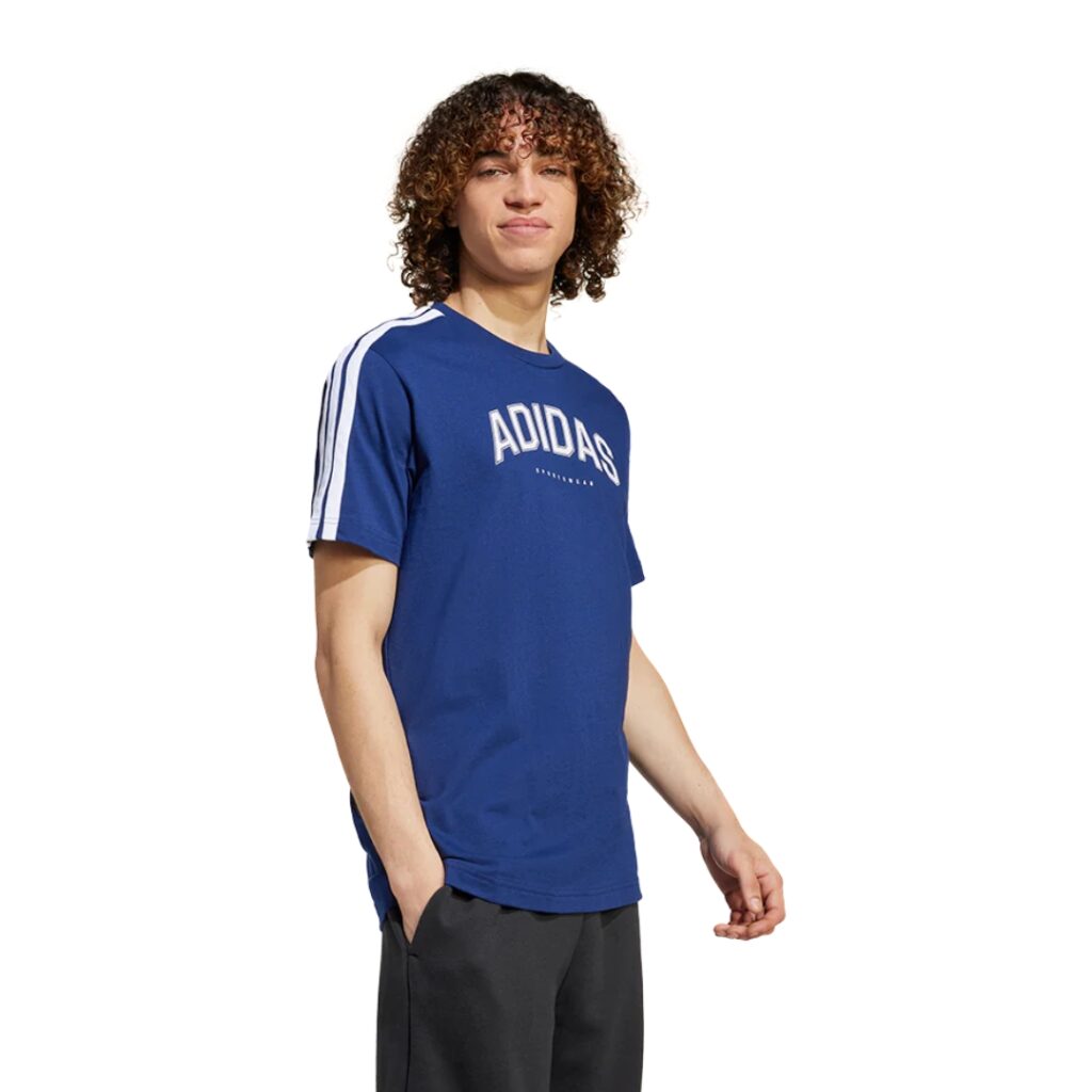 Adidas T-Shirt Collegiate Graphic - Dark Blue - immagine 2