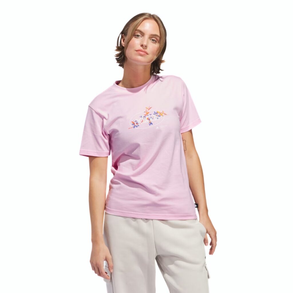 Adidas T-Shirt Floral - Light Orchid