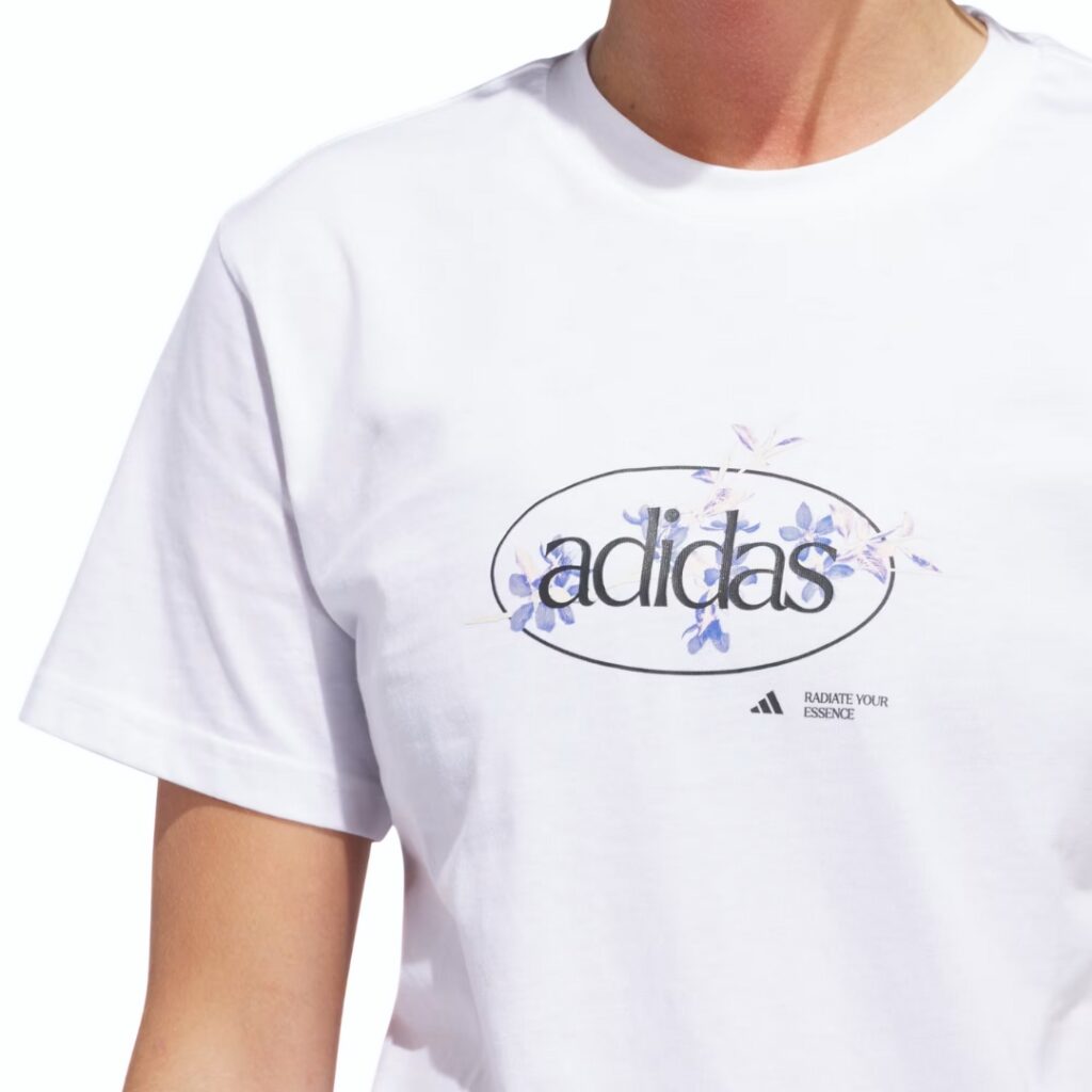 Adidas T-Shirt Floral - White - immagine 2