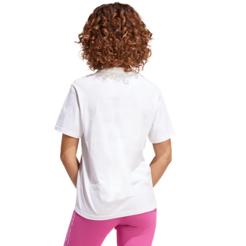 Adidas T-Shirt Linear Logo Camo - White - immagine 3
