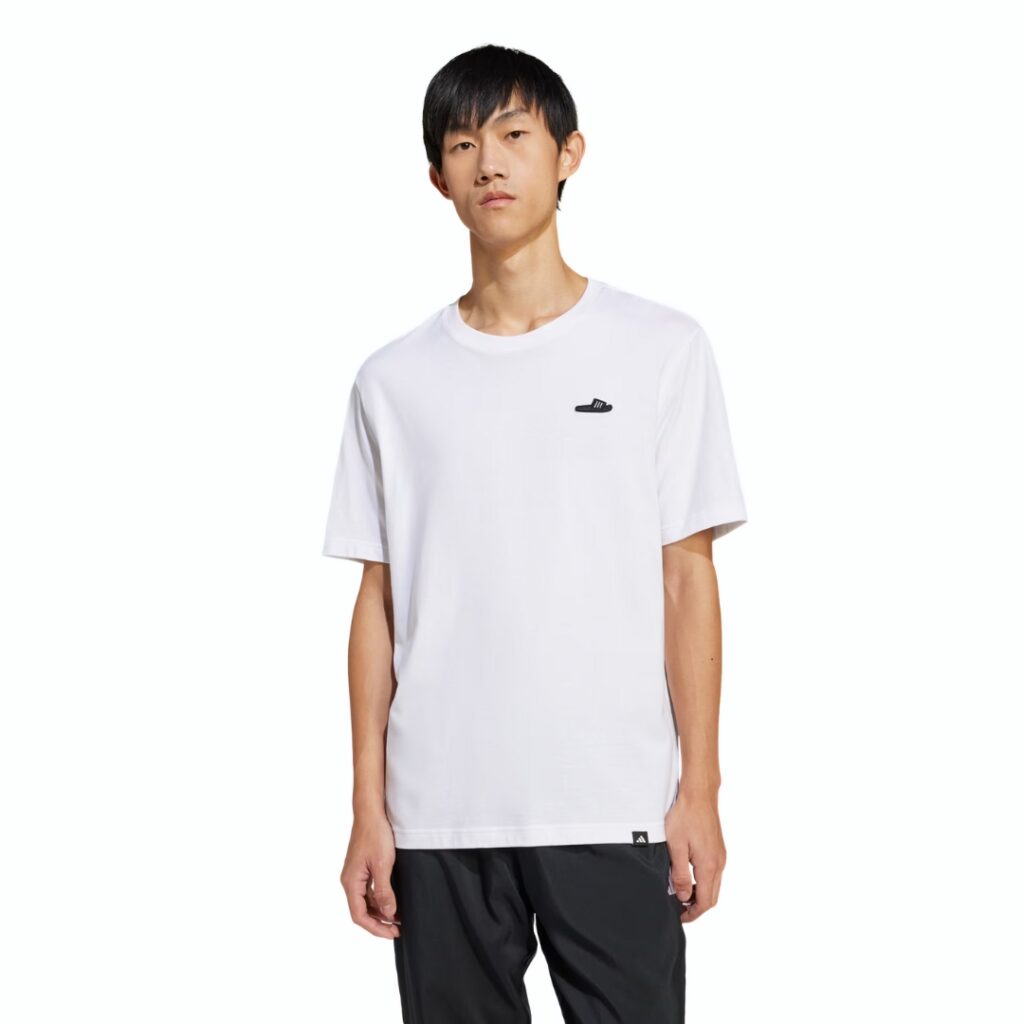Adidas T-Shirt Lounge Slide Graphic - White