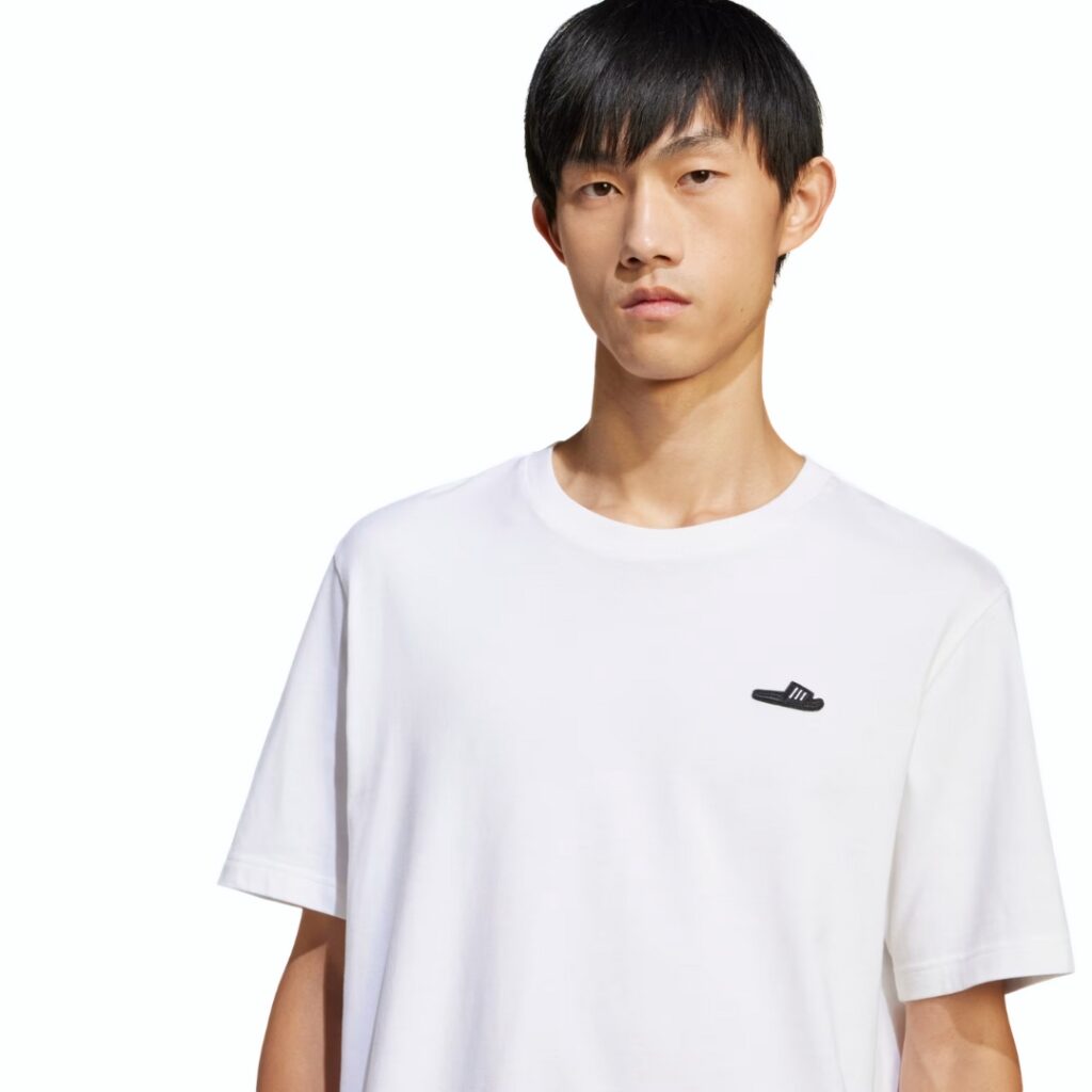 Adidas T-Shirt Lounge Slide Graphic - White - immagine 2