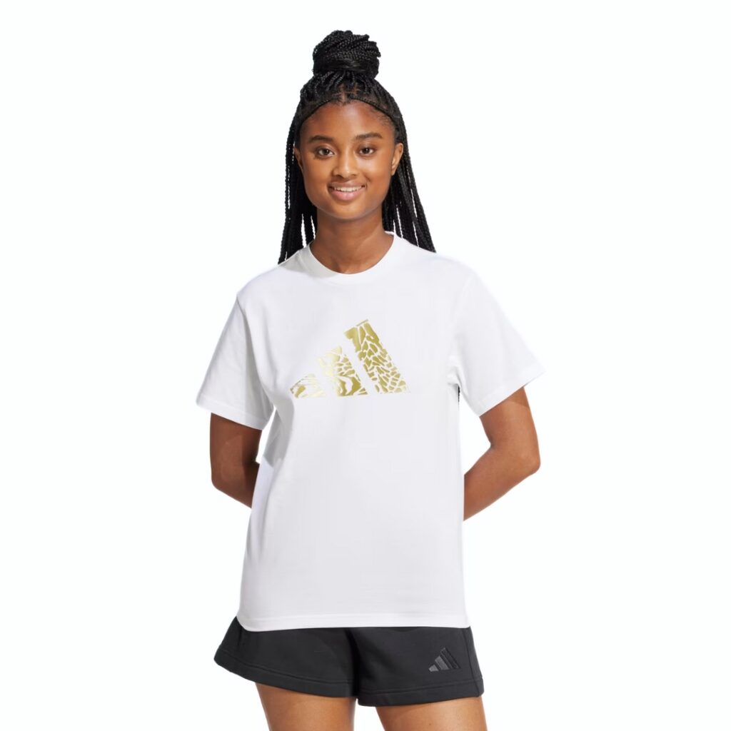 Adidas T-Shirt Tech Metallic Graphic - White