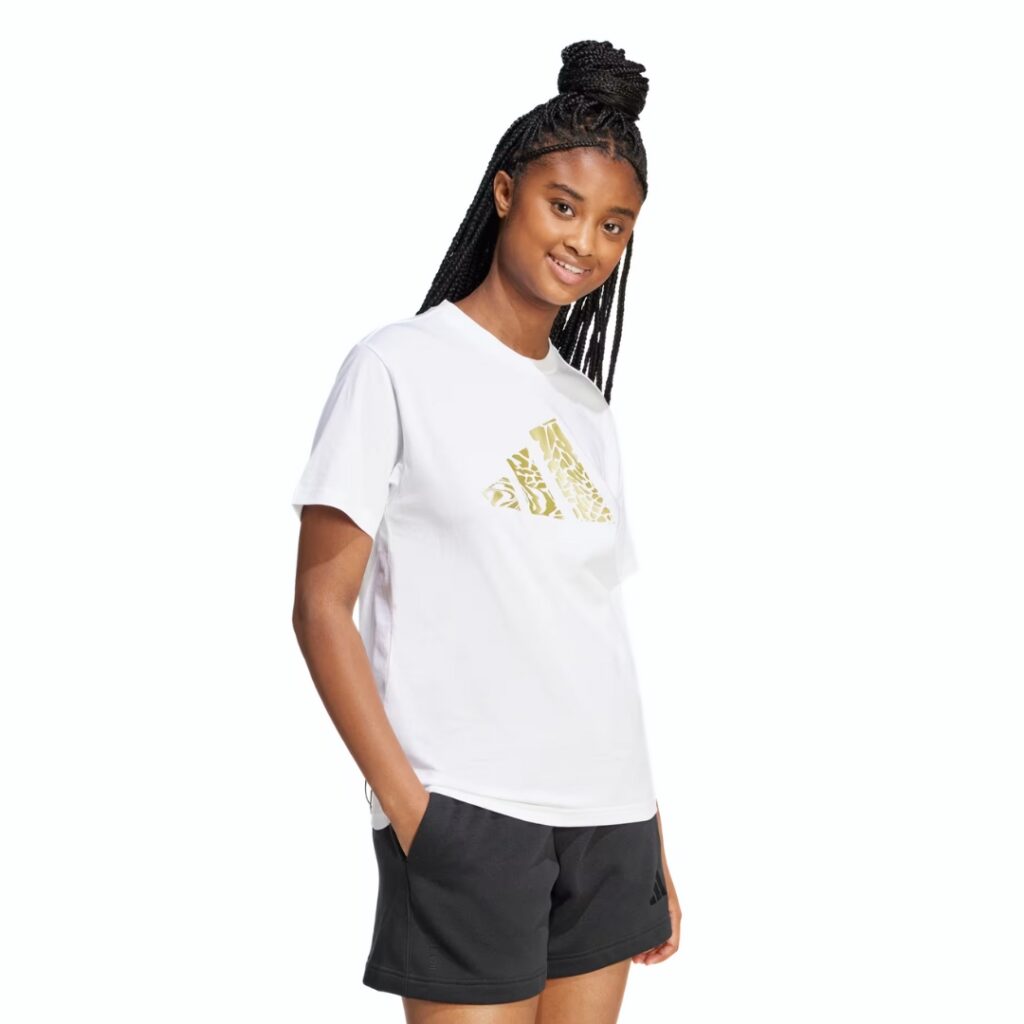 Adidas T-Shirt Tech Metallic Graphic - White - immagine 2