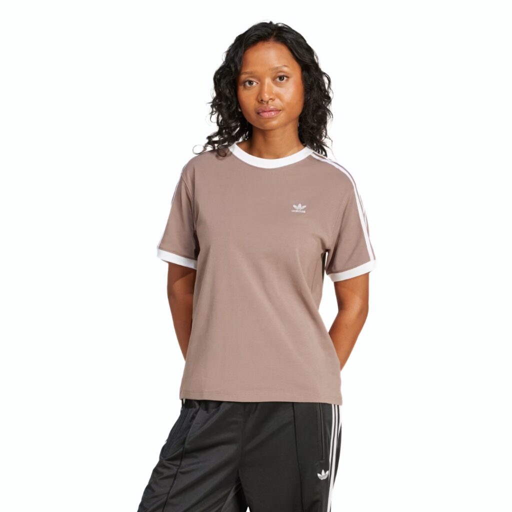 Adidas T-shirt 3-Stripes - Trace Brown