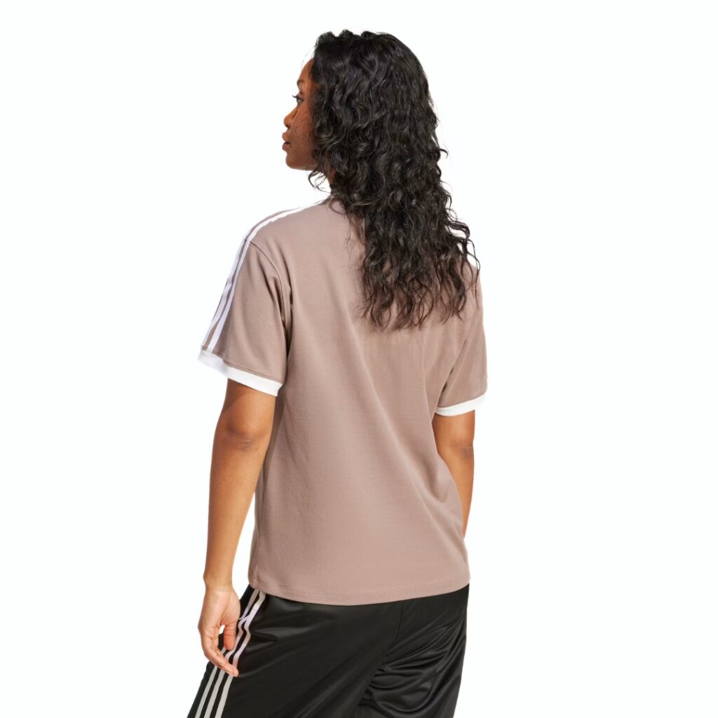 Adidas T-shirt 3-Stripes - Trace Brown - immagine 5