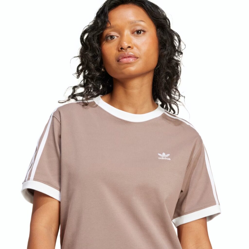 Adidas T-shirt 3-Stripes - Trace Brown - immagine 4