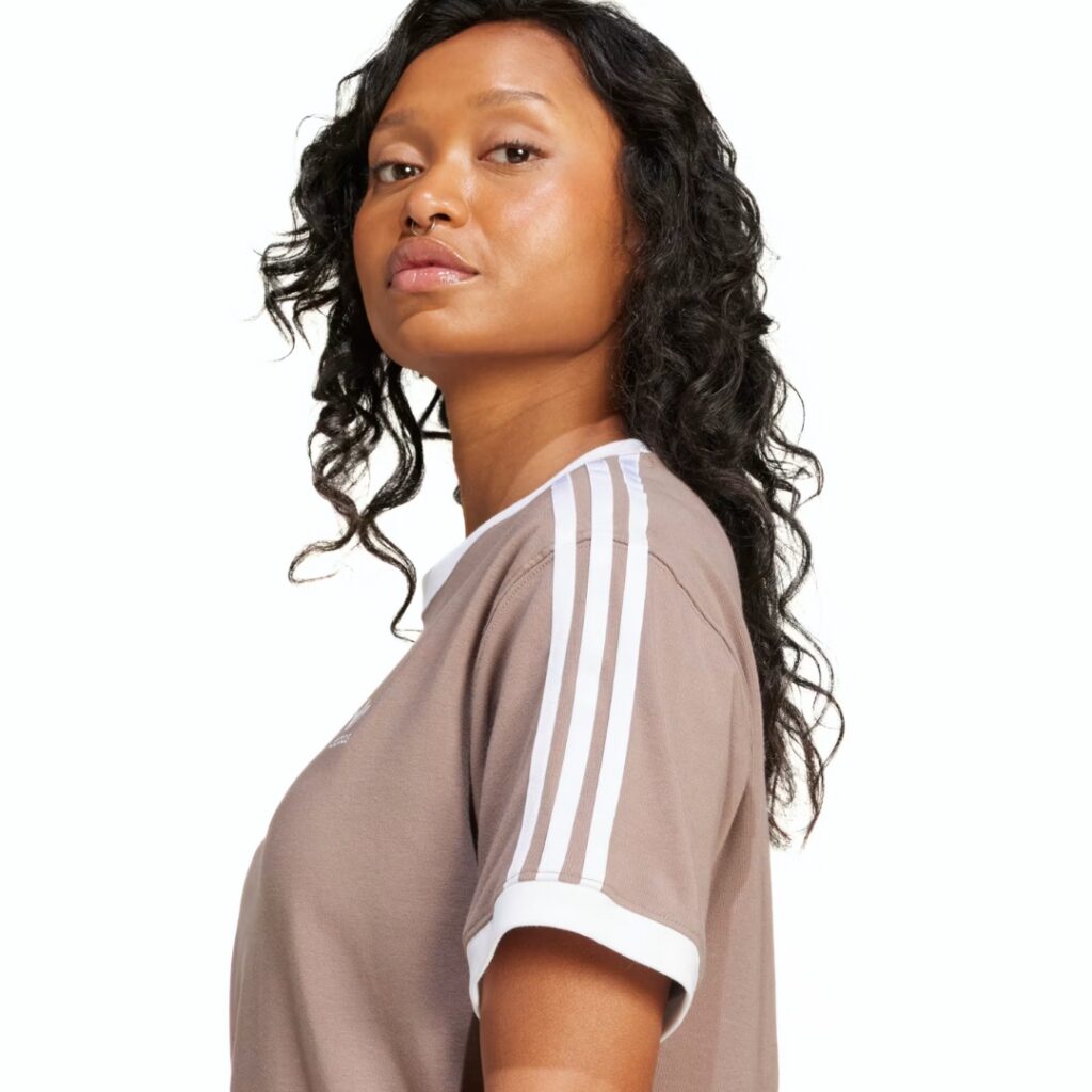 Adidas T-shirt 3-Stripes - Trace Brown - immagine 3
