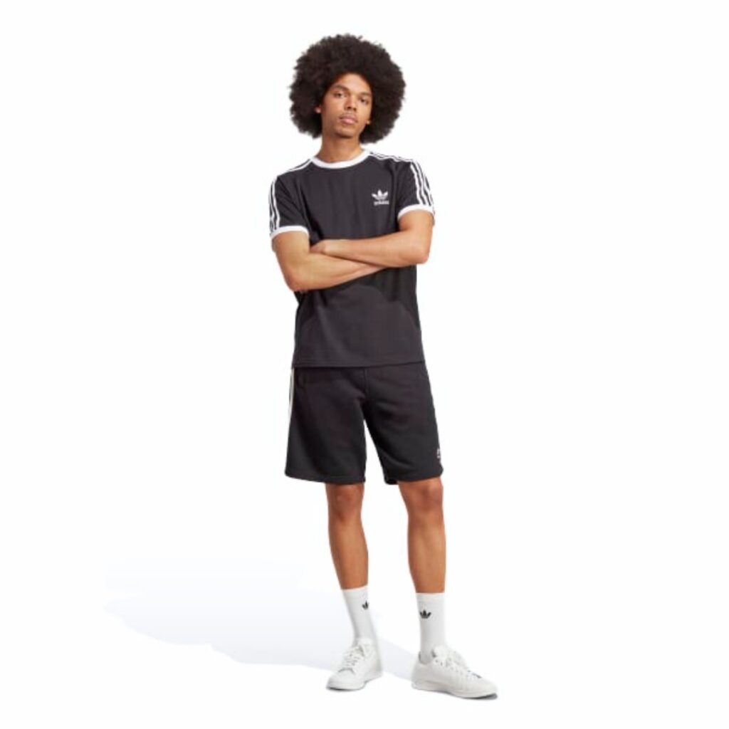 Adidas T-shirt Adicolor Classic 3-Stripes - Black - immagine 2