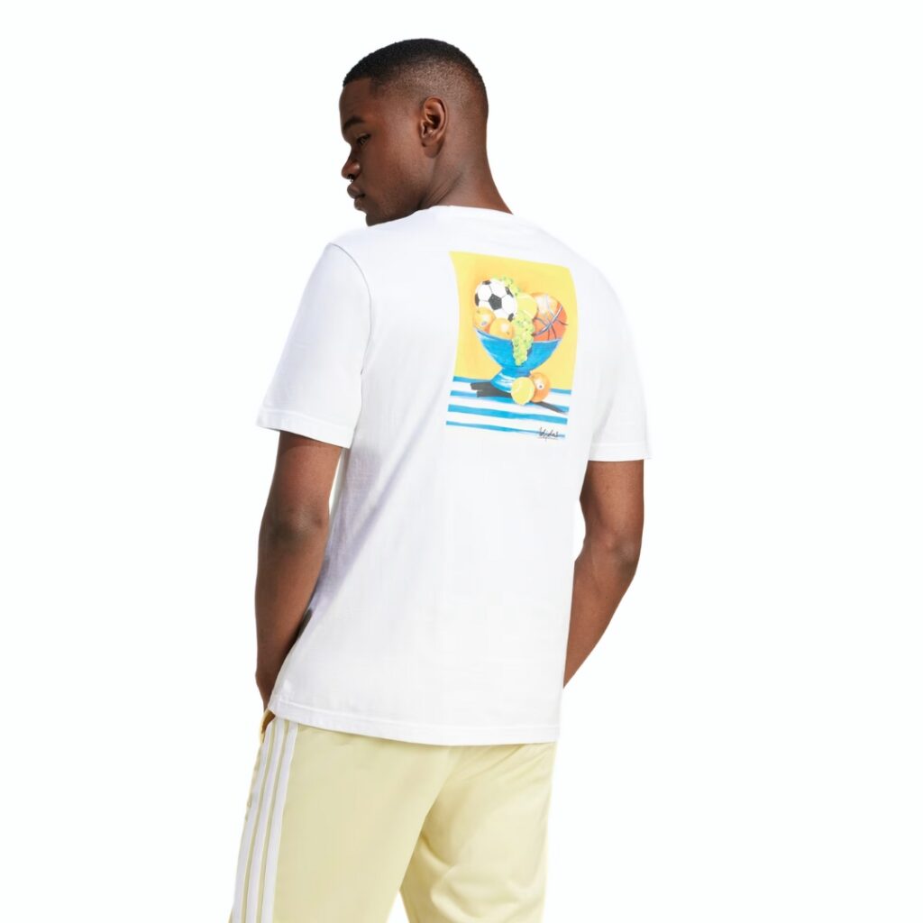 Adidas T-shirt Lounge Still Life Bowl Graphic - White - immagine 2