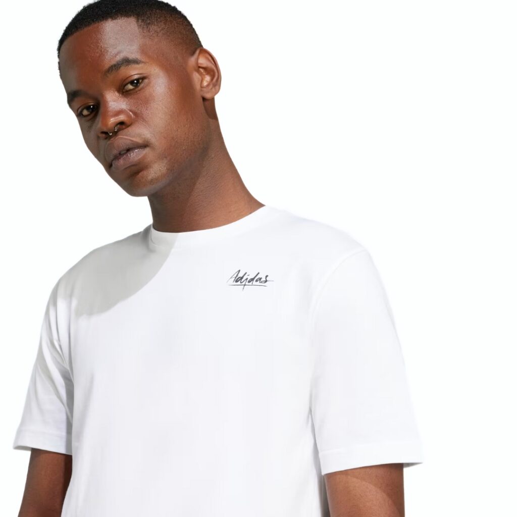 Adidas T-shirt Lounge Still Life Bowl Graphic - White