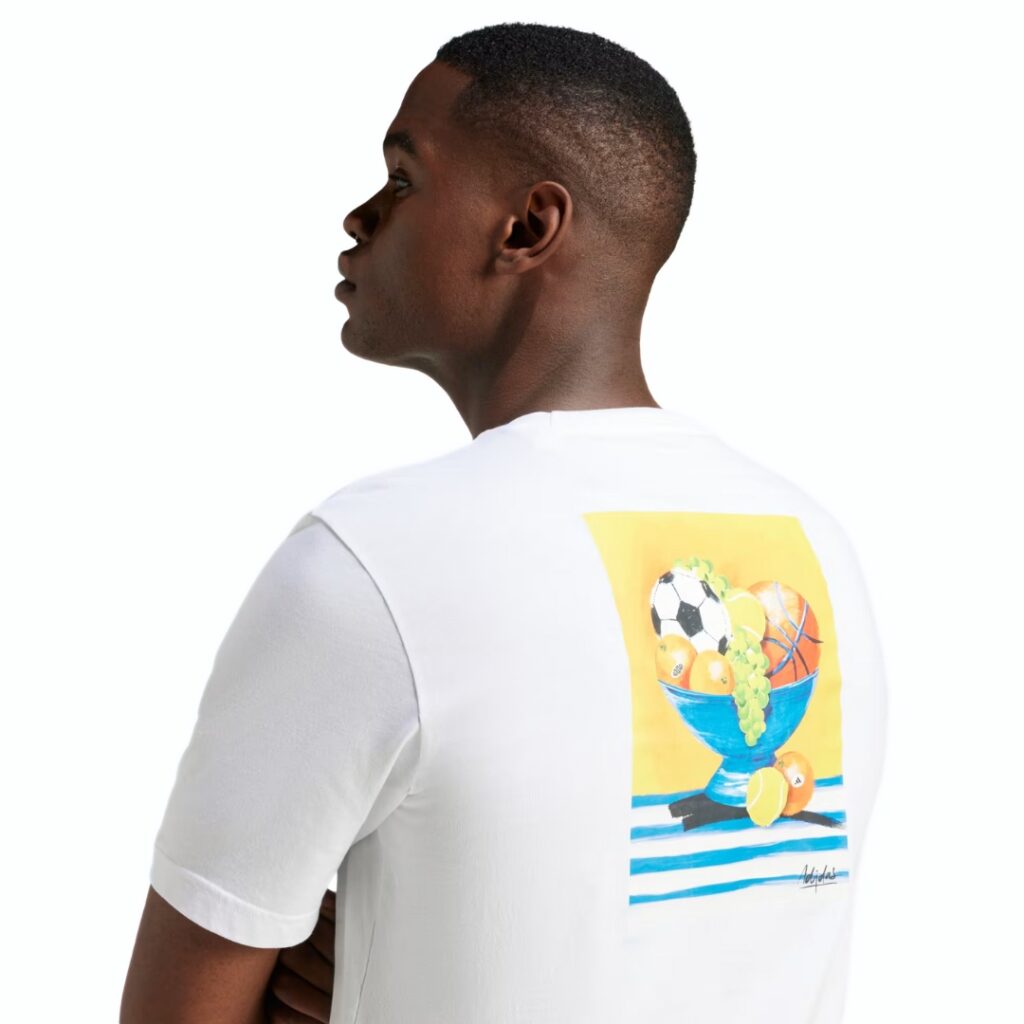 Adidas T-shirt Lounge Still Life Bowl Graphic - White - immagine 5