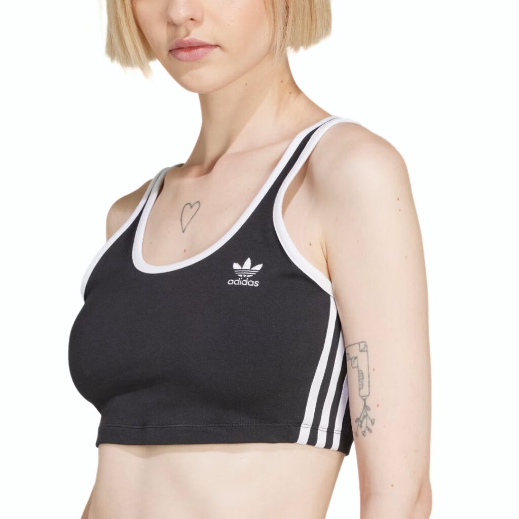 Adidas Top Adicolor 3-Stripes - Black - immagine 2