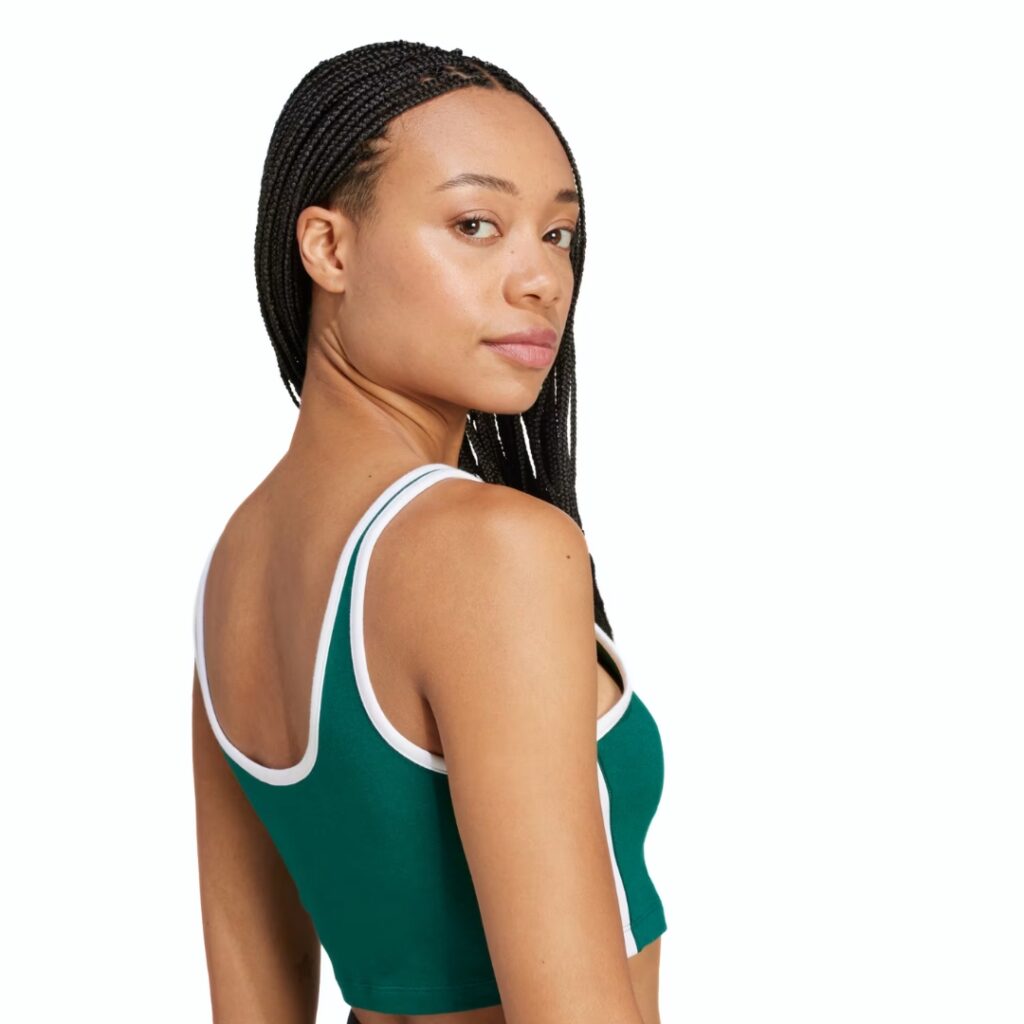 Adidas Top Adicolor 3-Stripes - Collegiate Green - immagine 5