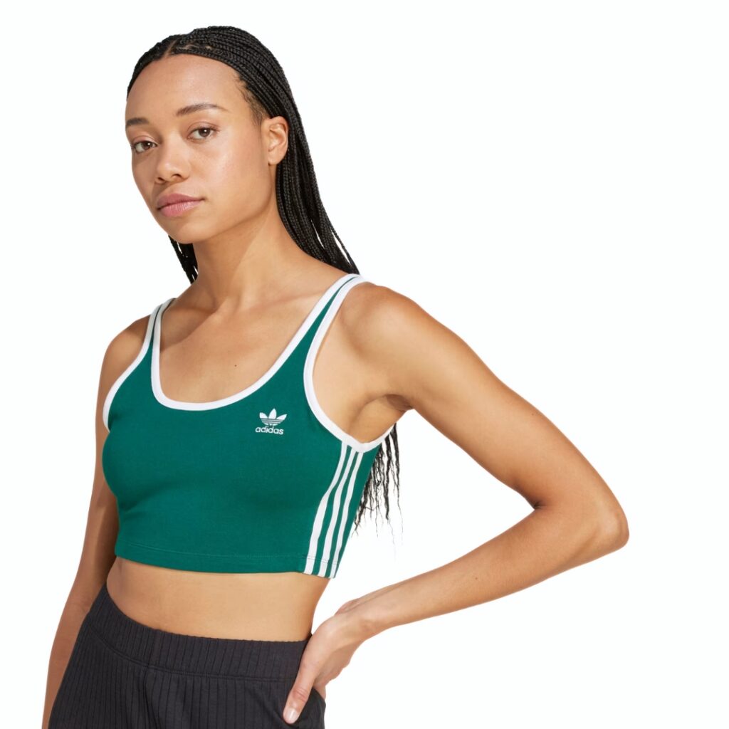Adidas Top Adicolor 3-Stripes - Collegiate Green - immagine 3