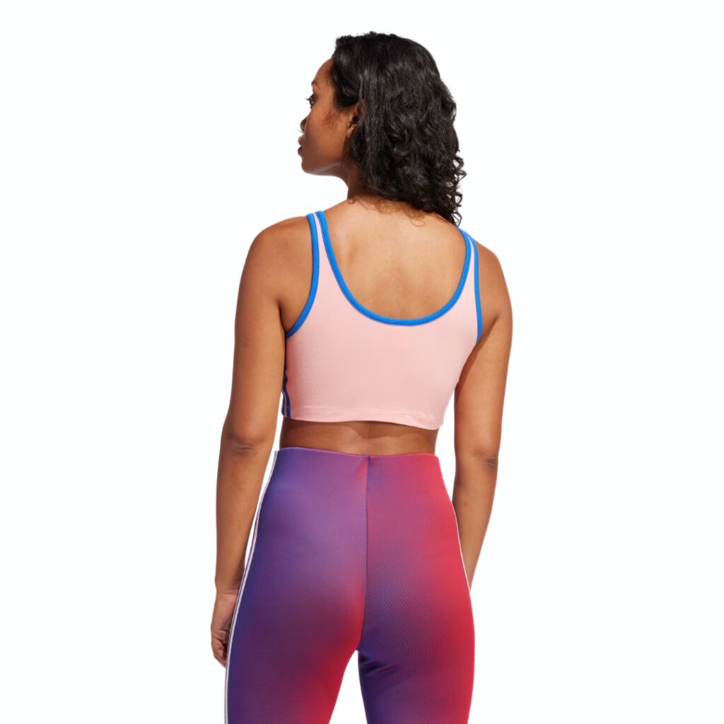 Adidas Top Adicolor 3-Stripes - Semi Pink Spark/Blue - immagine 4