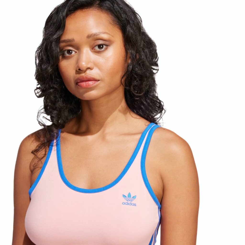 Adidas Top Adicolor 3-Stripes - Semi Pink Spark/Blue - immagine 2
