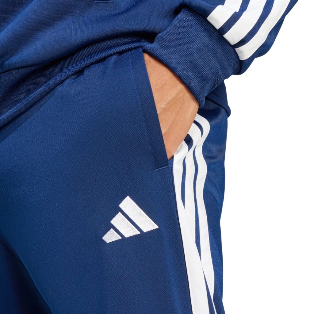 Adidas Tuta Sportswear Basic 3-Stripes Tricot - Dark Blue - immagine 4