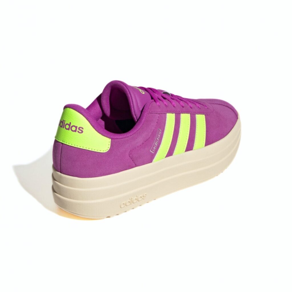Adidas VL Court Bold - Flash Pink/Lucid Lemon/Silver Metallic - immagine 2