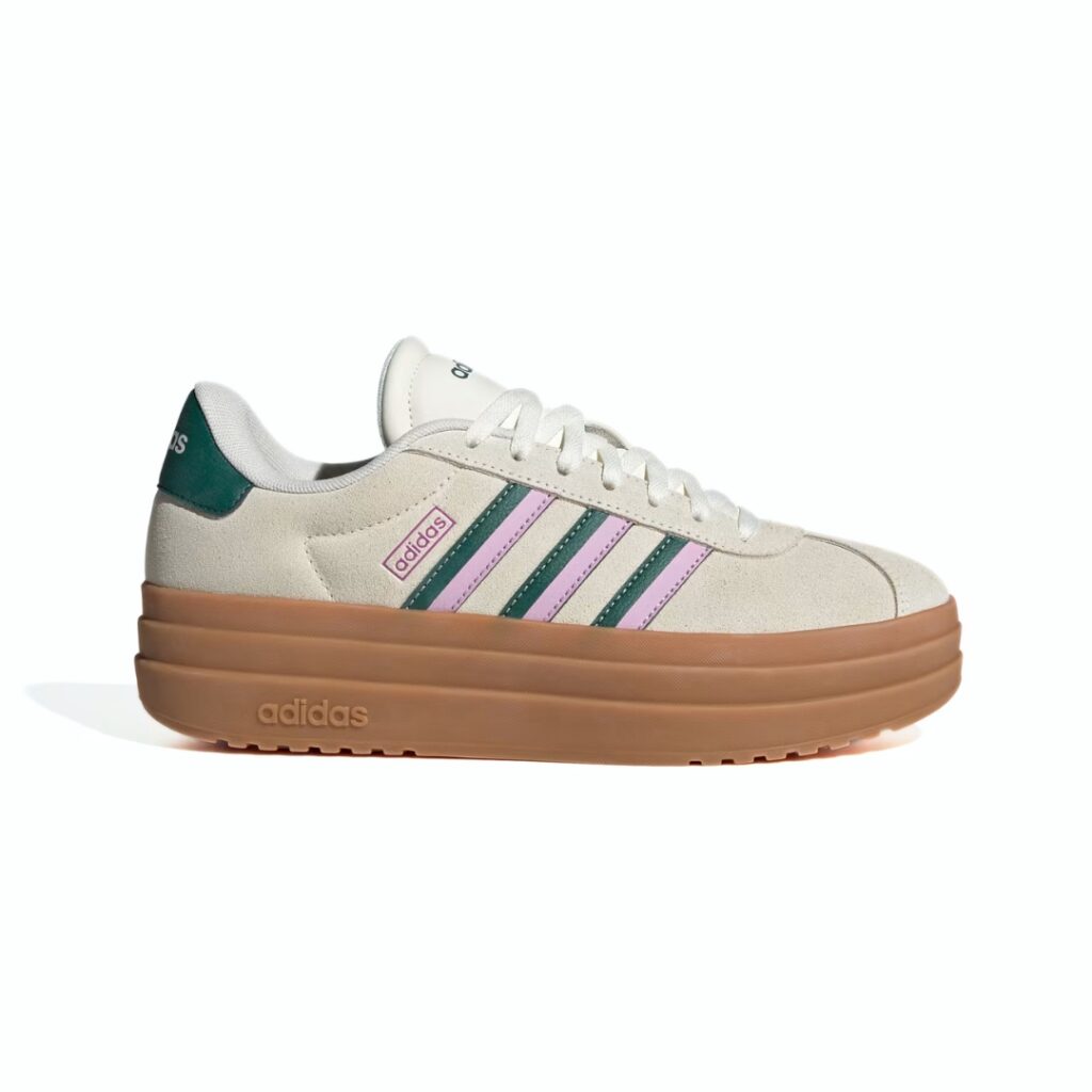 Adidas VL Court Bold - Off White/Collegiate Green/Bliss Lilac