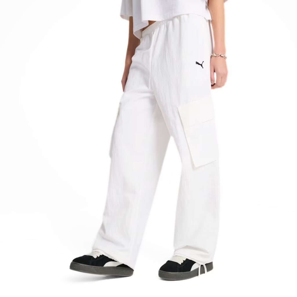 Puma Pantaloni Cargo WARDROBE ESS - White - immagine 3