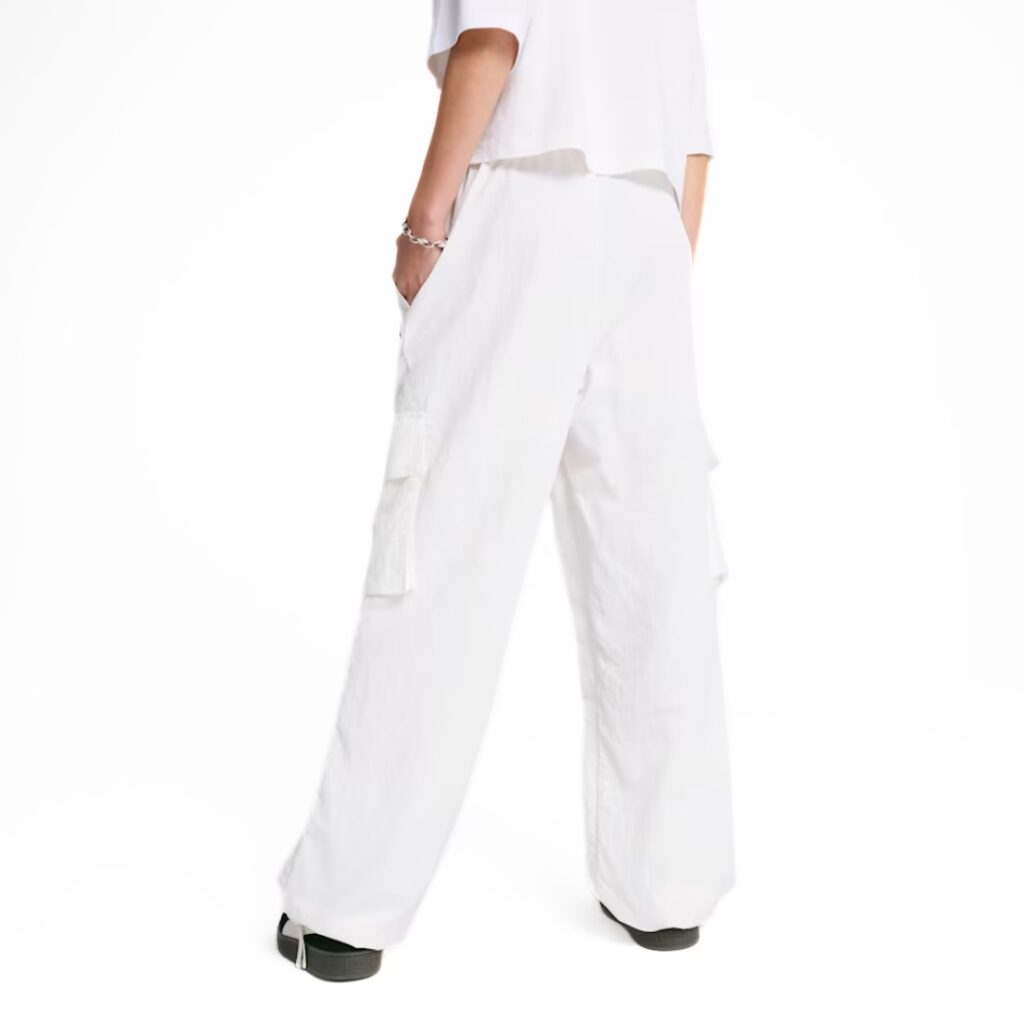 Puma Pantaloni Cargo WARDROBE ESS - White - immagine 4