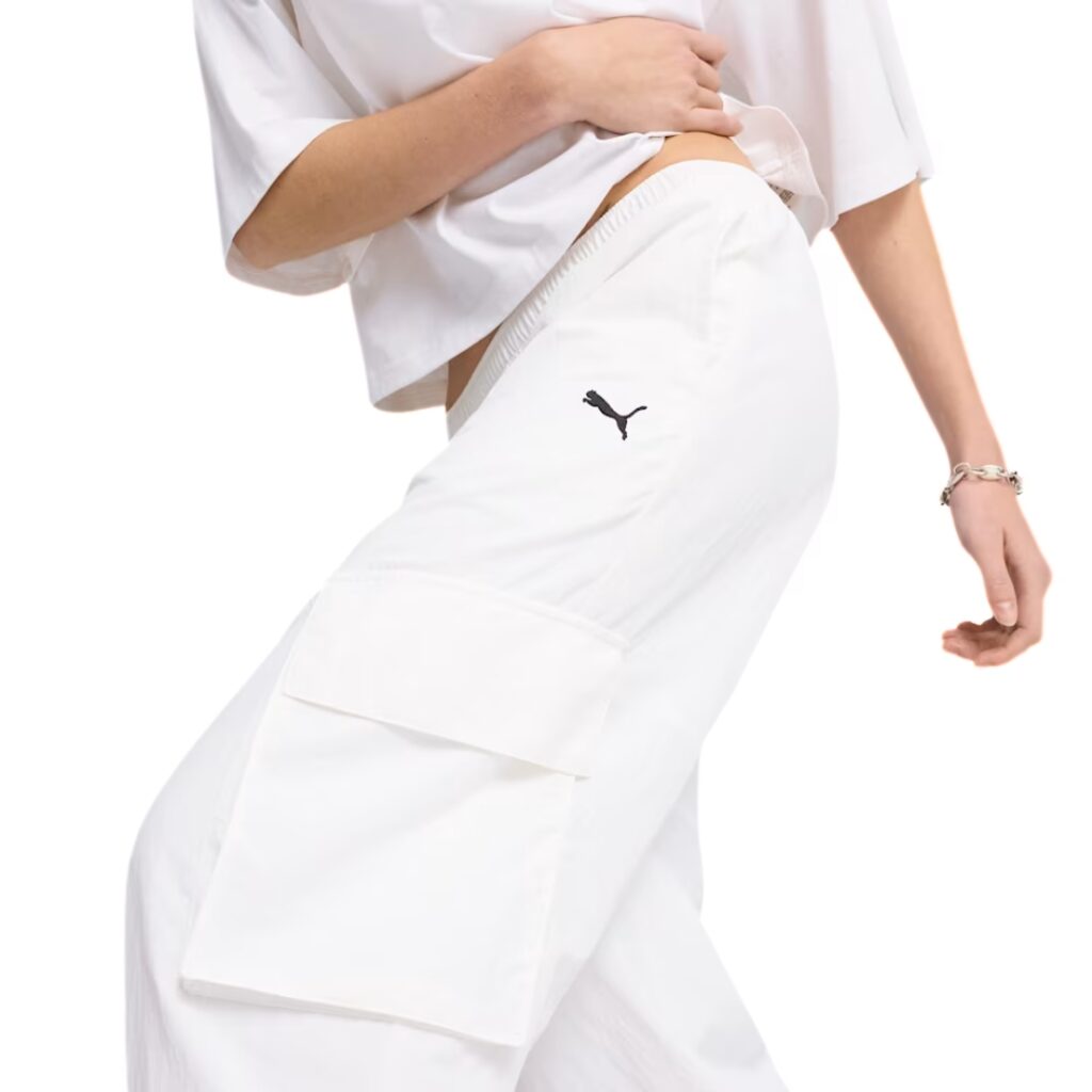Puma Pantaloni Cargo WARDROBE ESS - White