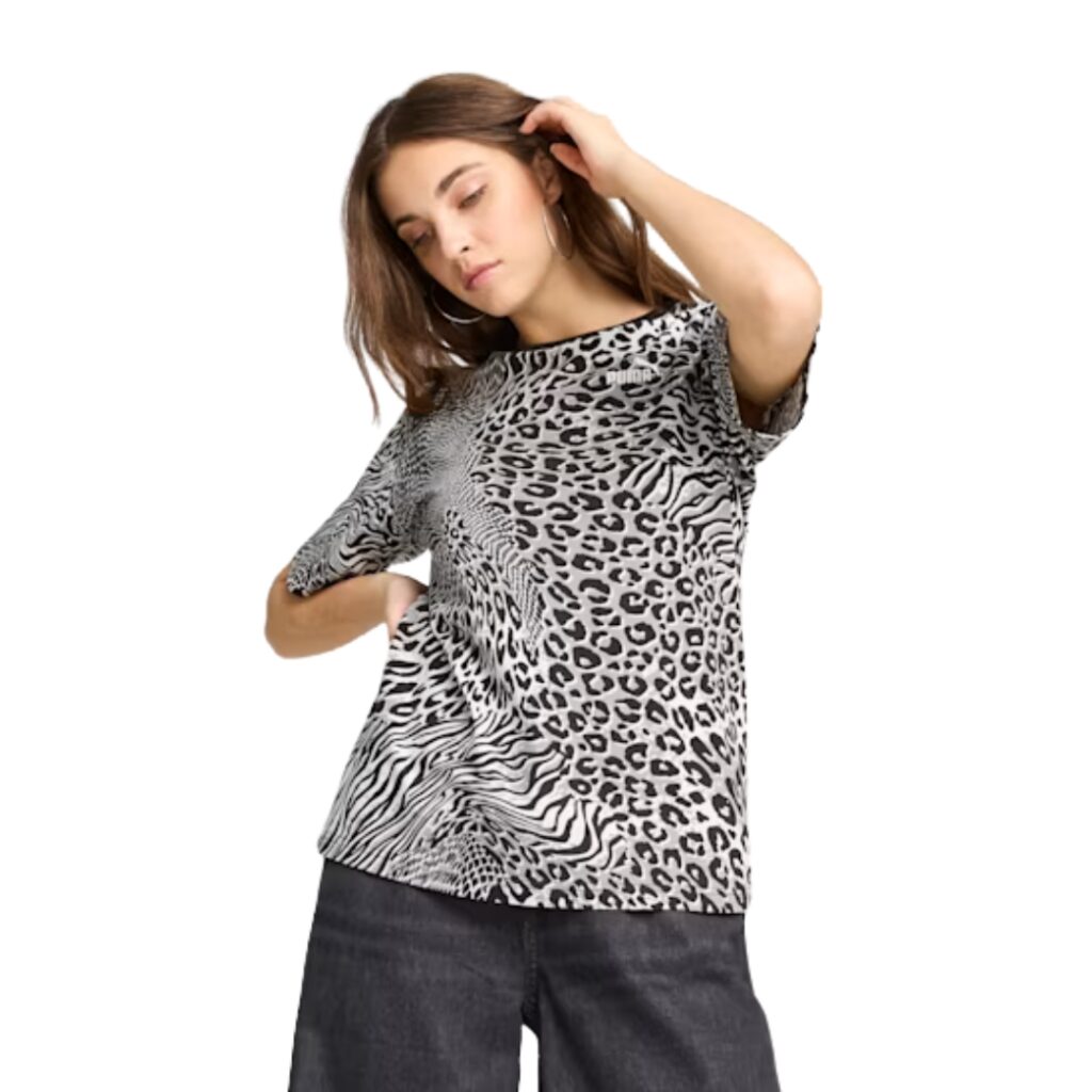 Puma T-Shirt Animal Graphic - Black