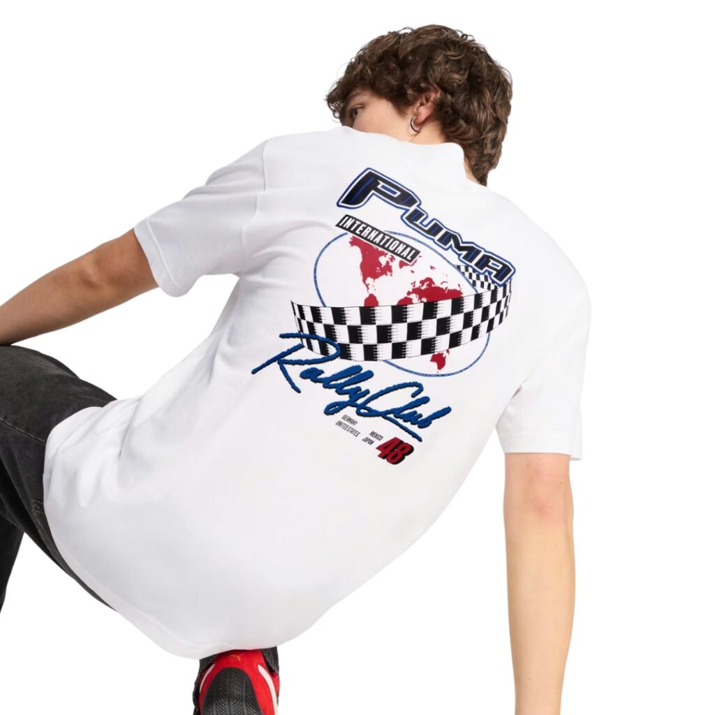 Puma T-Shirt Relaxed Moto GRAPHICS - White - immagine 2