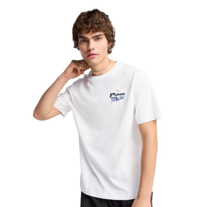 Puma T-Shirt Relaxed Moto GRAPHICS - White