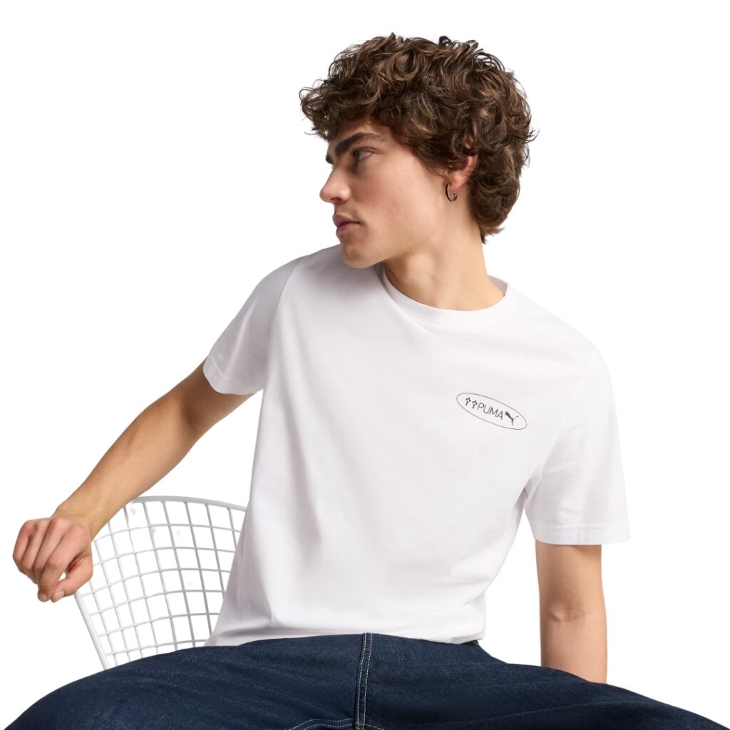 Puma T-shirt grafica 3 Circles - White - immagine 2