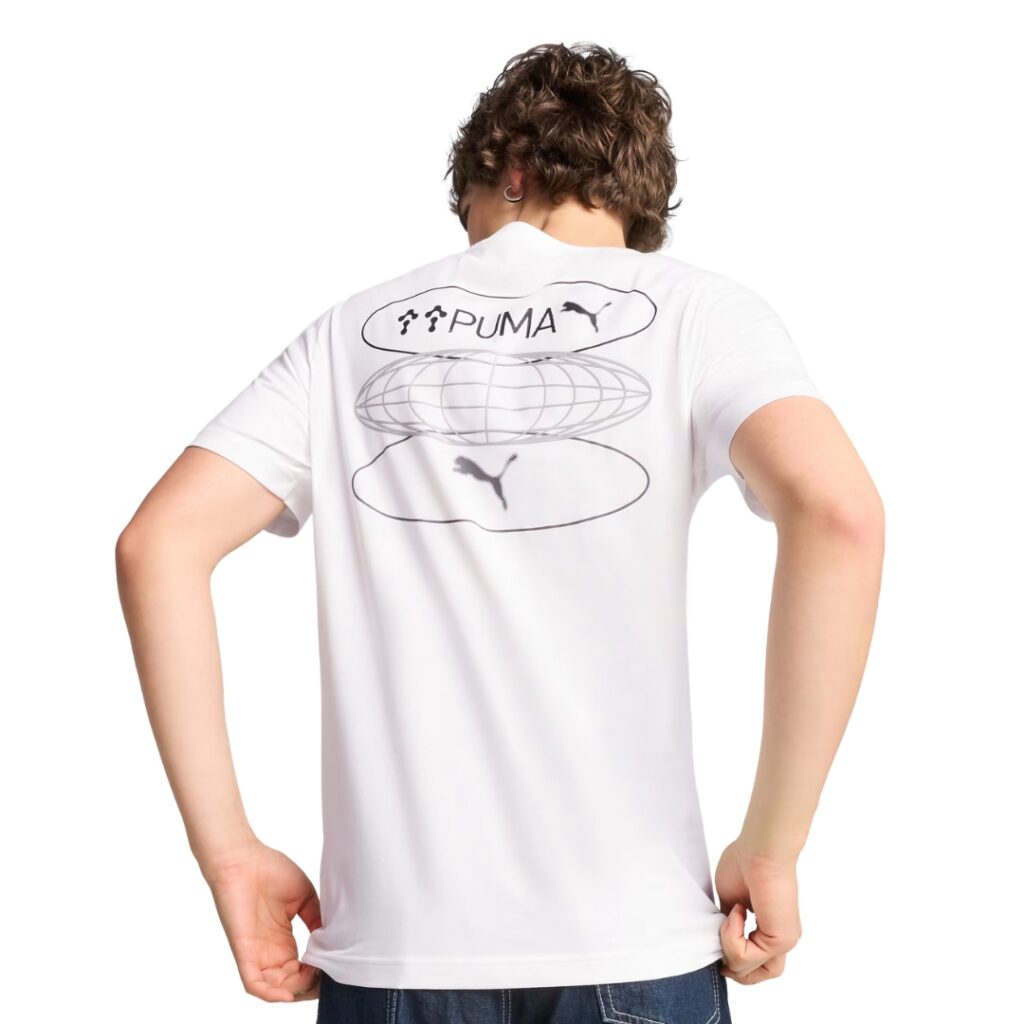 Puma T-shirt grafica 3 Circles - White