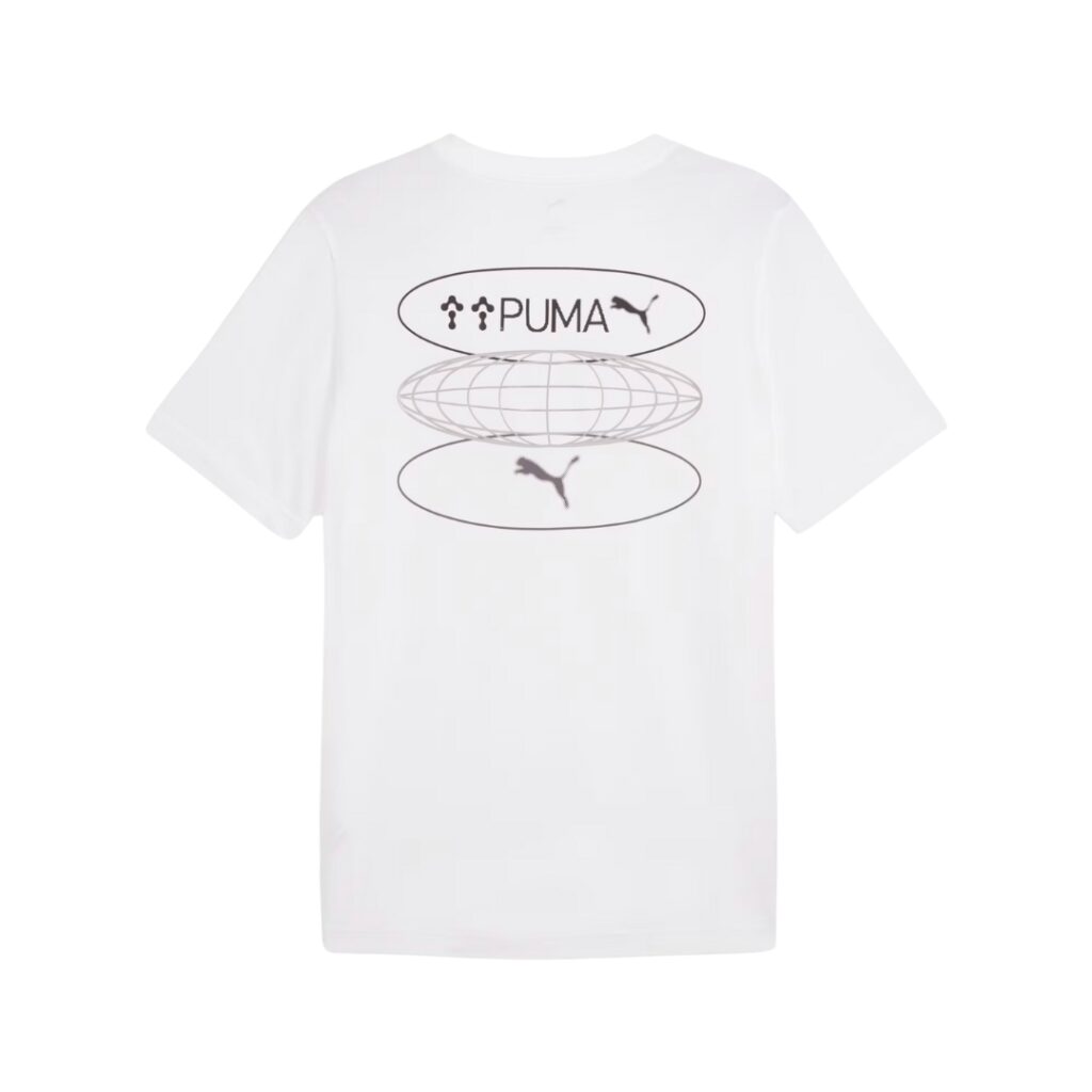 Puma T-shirt grafica 3 Circles - White - immagine 4