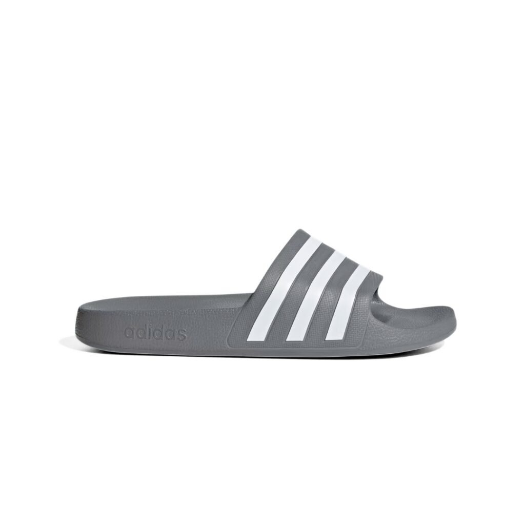 Adidas Ciabatte Adilette Aqua - Grey Three/Cloud White - immagine 2