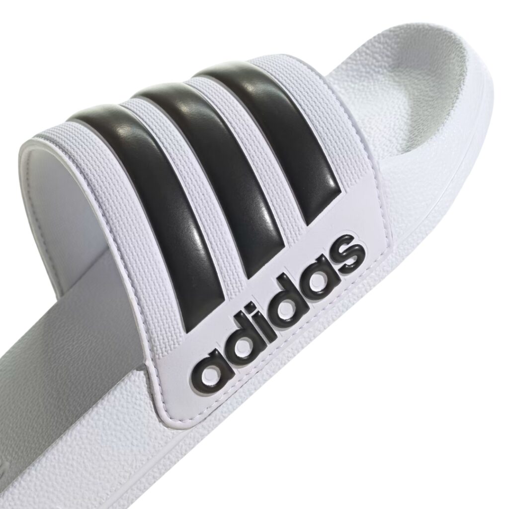 Adidas Ciabatte Adilette Shower - Cloud White/Core Black - immagine 5