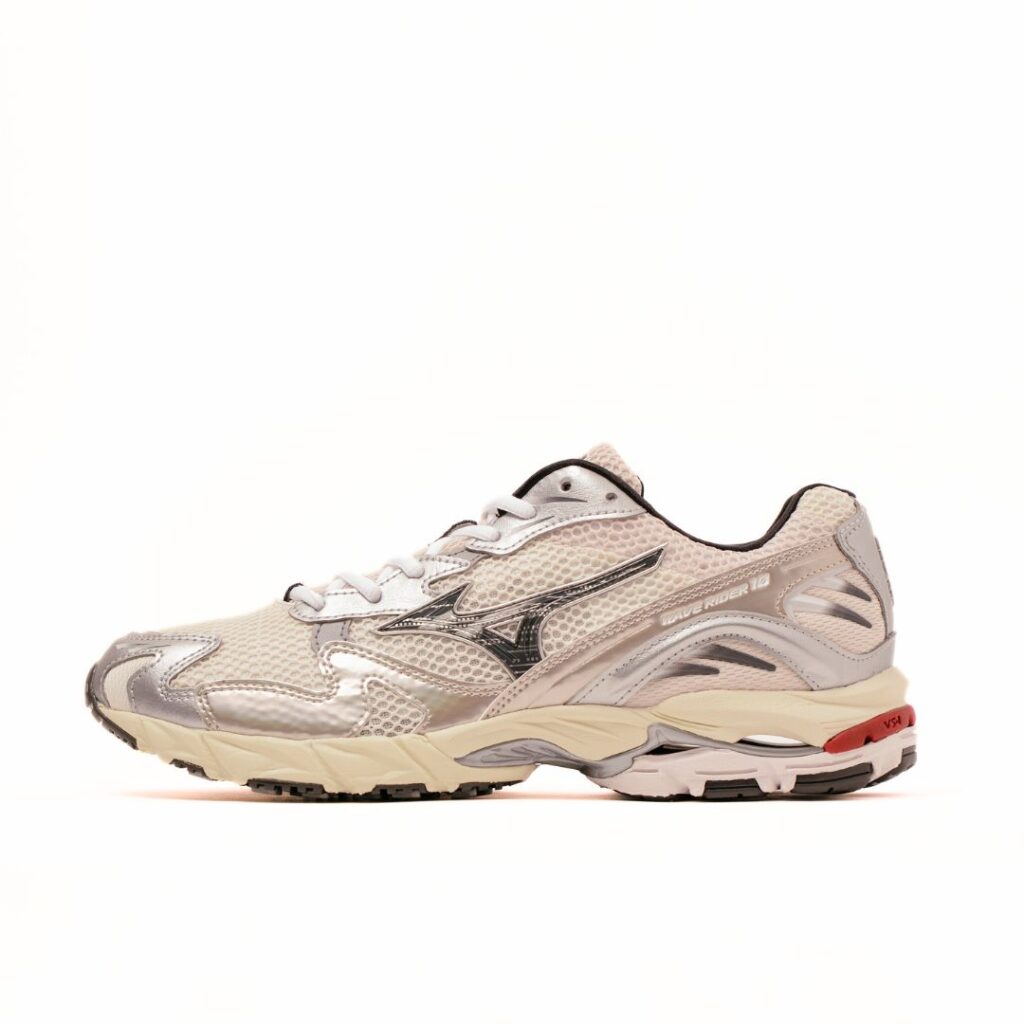 Mizuno Wave Rider 10 - Snow White/Black Sand - immagine 2