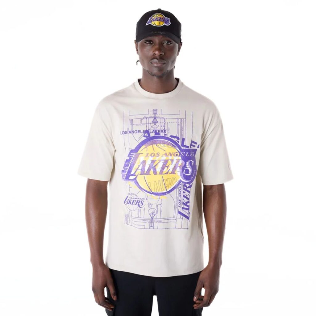 New Era T-Shirt Chicago Bulls Graphic - Beige