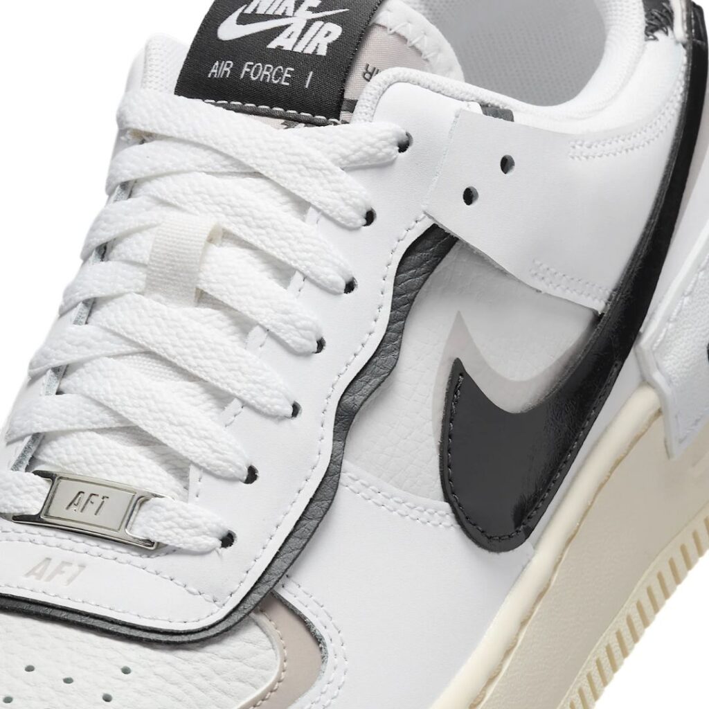 Nike Air Force 1 Shadow - White/College Grey/Platinum/Off Noir - immagine 4