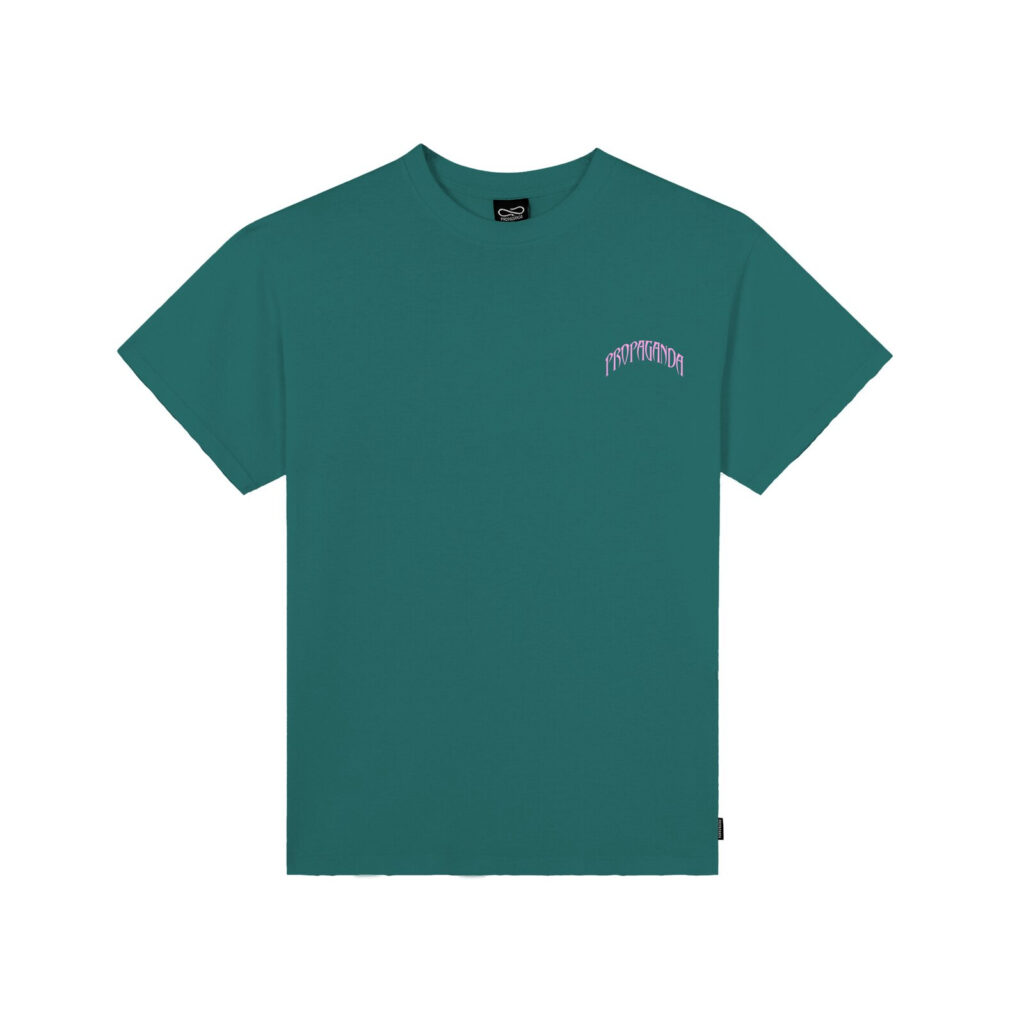 Propaganda T-Shirt Triangle Panther - Petrolio