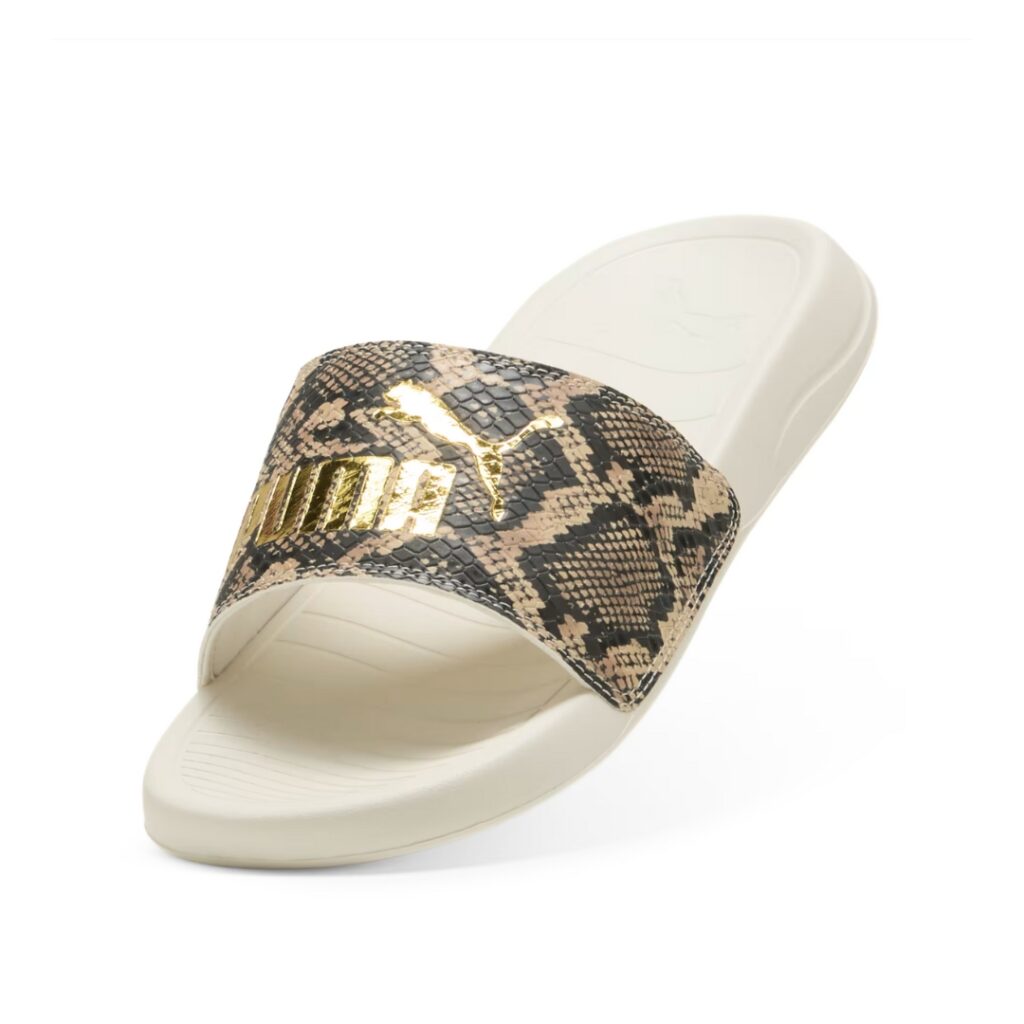 Puma Ciabatte PopCat 20 Snake Chic - Alpine Snow/Gold - immagine 2