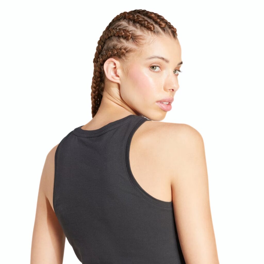 Adidas Canotta Linear Logo - Black - immagine 5