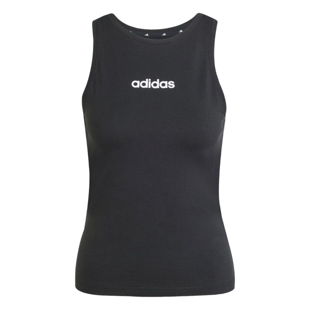 Adidas Canotta Linear Logo - Black - immagine 6