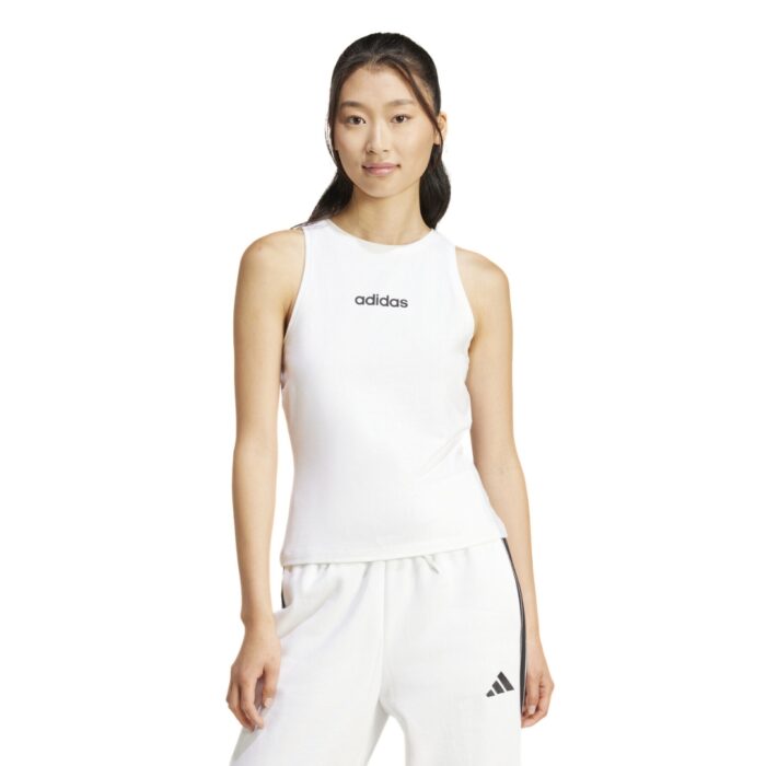 Adidas Canotta Linear Logo - White